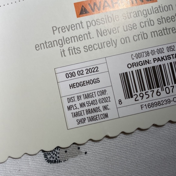 Cloud Island Crib Sheets Hedgehogs NWT - Picture 5 of 6